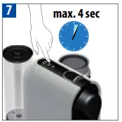 To manually top up your coffee