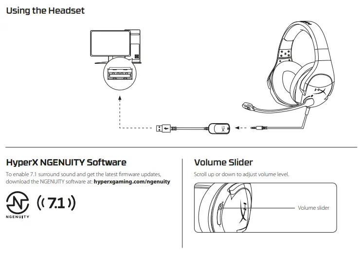 HyperX Cloud-Using the Headset