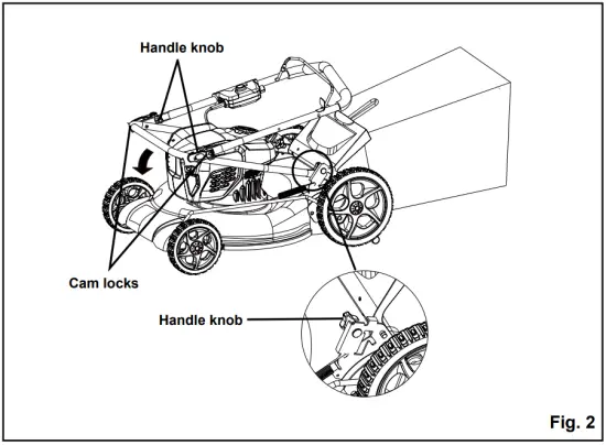 UNFOLDING AND ADJUSTING HANDLE