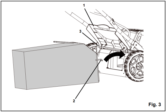 INSTALLING THE GRASS CATCHER BAG