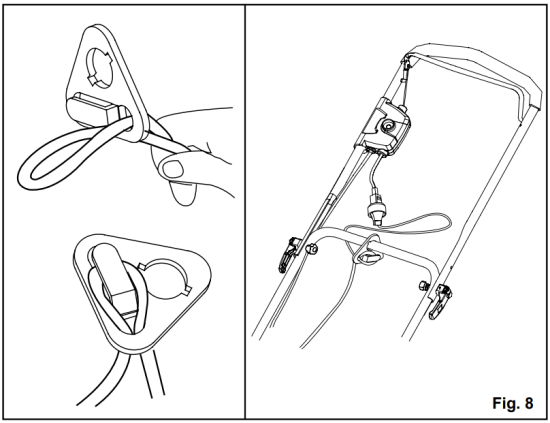 USING THE CORD RETAINER
