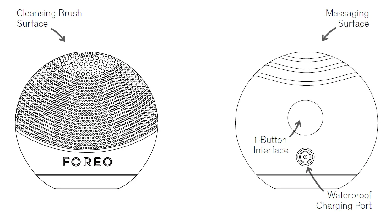 FOREO F7252 LUNA Go Facial Cleansing and Firming Massage fig1