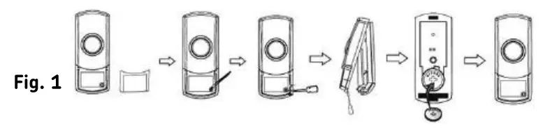 Knightsbridge DC002 Wireless Door Chime 80 Metre Range - fig 1