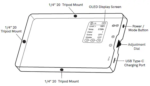 Lume cube PANEL PRO Smart Portable RGB Light 1