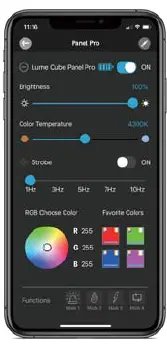 Lume cube PANEL PRO Smart Portable RGB Light 5