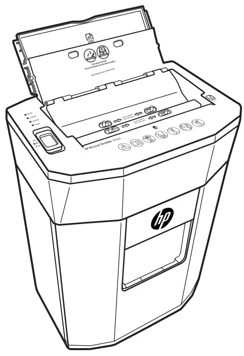 hp AF808 Auto Feed Microcut Paper Shredder-