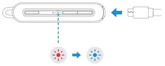 MPOW Wireless Earphone charged
