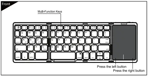 Shenzhen Dzh Industrial B089T Bluetooth 5.1 Keyboard 1