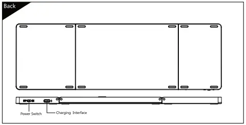 Shenzhen Dzh Industrial B089T Bluetooth 5.1 Keyboard 2