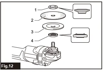makita GA003G Cordless Angle Grinder fig 12