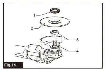 makita GA003G Cordless Angle Grinder fig 14
