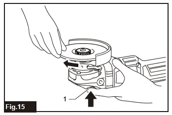 makita GA003G Cordless Angle Grinder fig 15