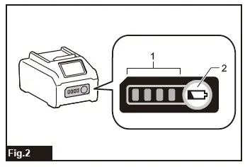 makita GA003G Cordless Angle Grinder fig 2