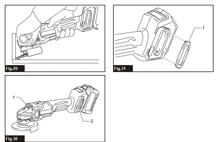makita GA003G Cordless Angle Grinder fig 26
