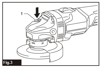 makita GA003G Cordless Angle Grinder fig 3