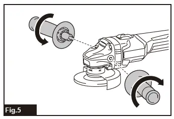 makita GA003G Cordless Angle Grinder fig 5