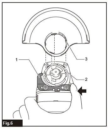 makita GA003G Cordless Angle Grinder fig 6