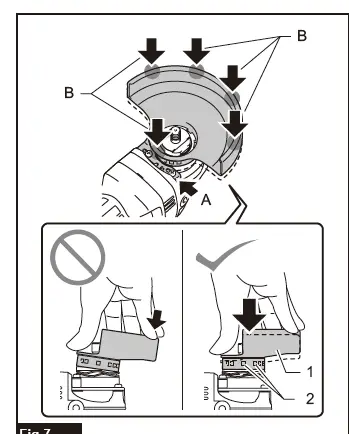 makita GA003G Cordless Angle Grinder fig 7