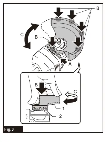 makita GA003G Cordless Angle Grinder fig 8