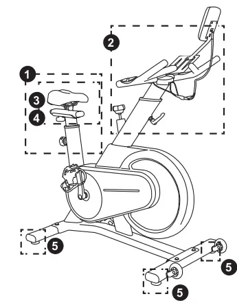 COSTWAY SP37612 Spinning Bike 23