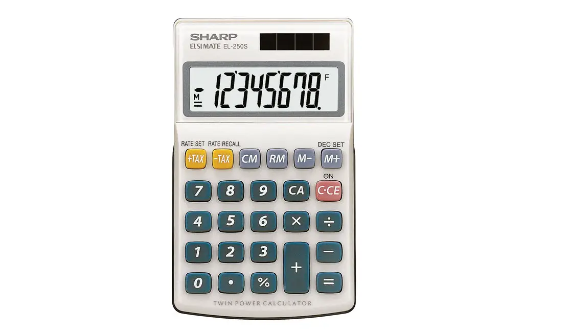 Sharp El-250s Electronic Calculator User Manual
