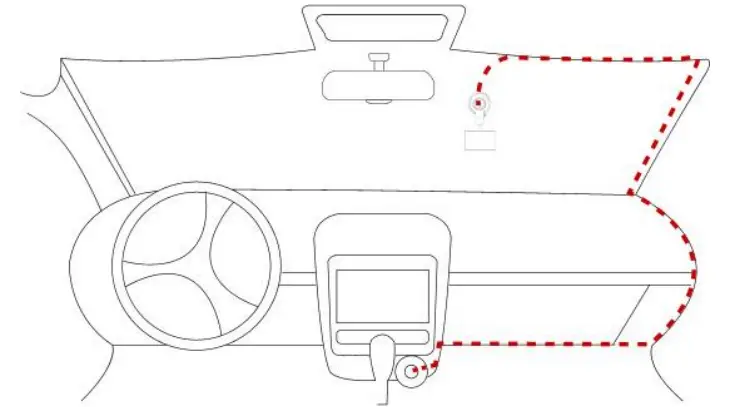 SEZAC B-T47 1080P Full HD Dual Lens Dash Camera 4