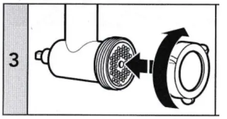 amzchef P 002B Meat Grinder Attachment - clockwise