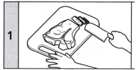 amzchef P 002B Meat Grinder Attachment - strips