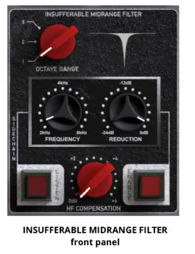 KORNEFF AIP 1 1 Amplified Instrument Processor - FILTER SECTION