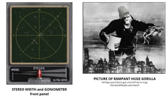 KORNEFF AIP 1 1 Amplified Instrument Processor - STEREO WIDTH and GONIOMETER