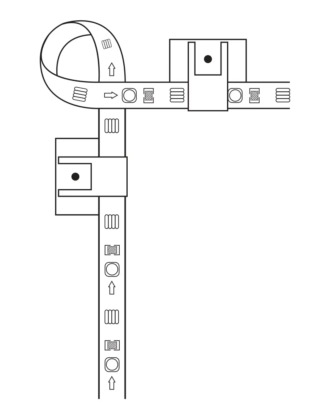 LIDEKA LED Strip 20 Meter (2x10) - 3.0 A - For corner setup bend the strip and reinforce via clips