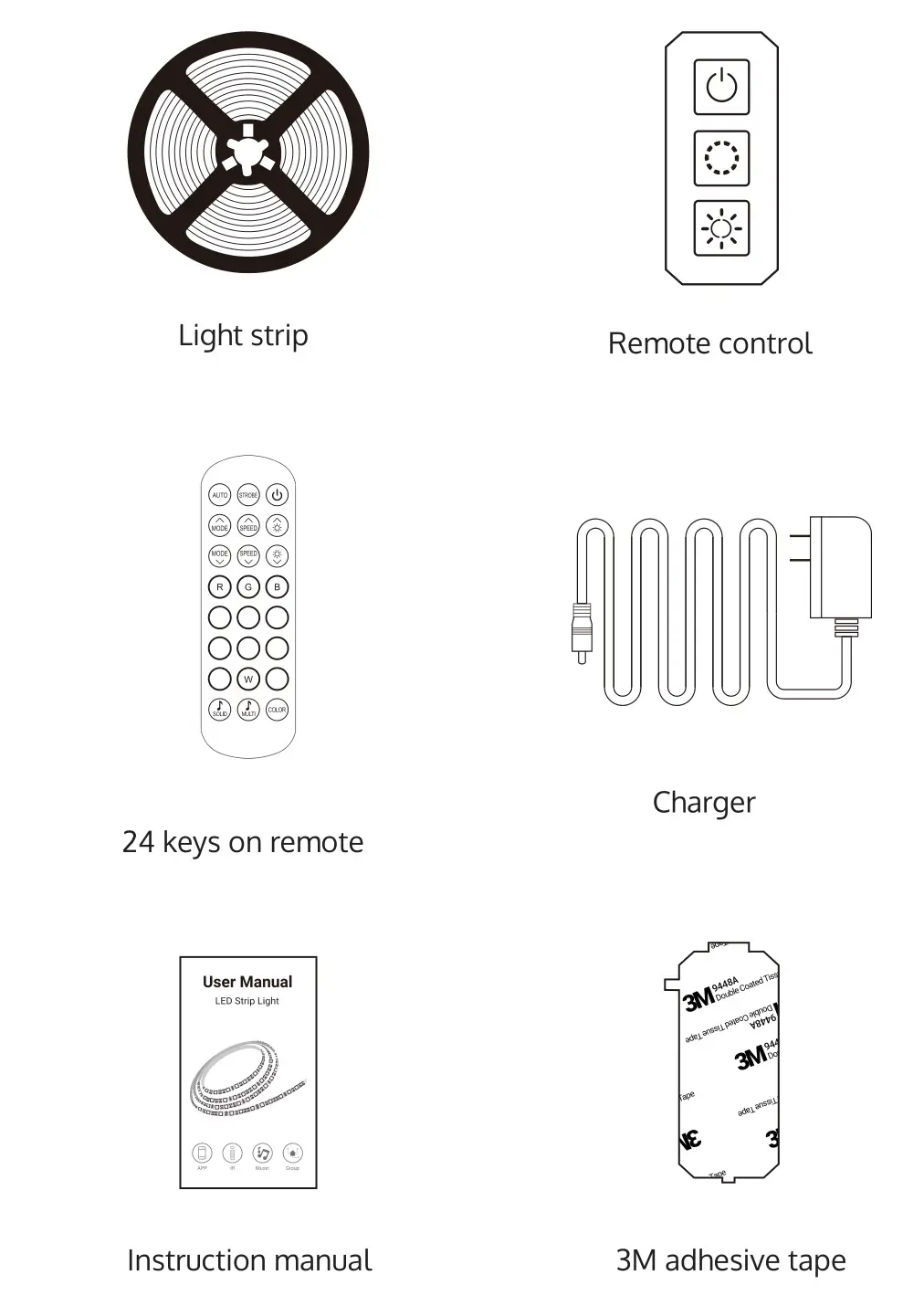 LIDEKA LED Strip 20 Meter (2x10) - 3.0 A - overview