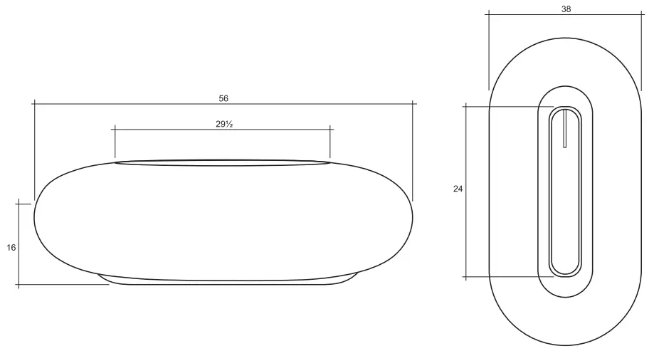 PRISM HARDSCAPES PH 410 1NG Pebble Fire Table - parts 1