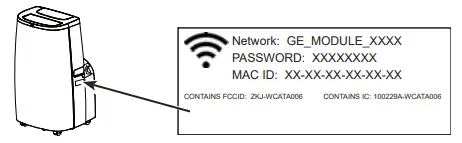 GE APPLIANCE APCA11 Portable Room Air Conditioner 18