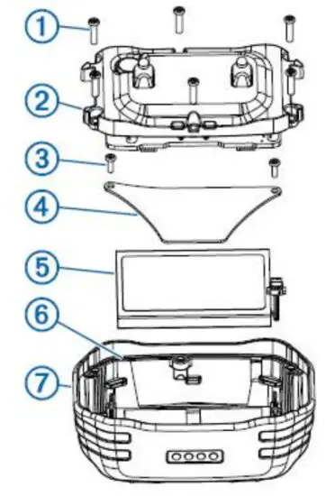 GARMIN 010 01205 50 Sport Pro Handheld Dog Training Device - Device Components