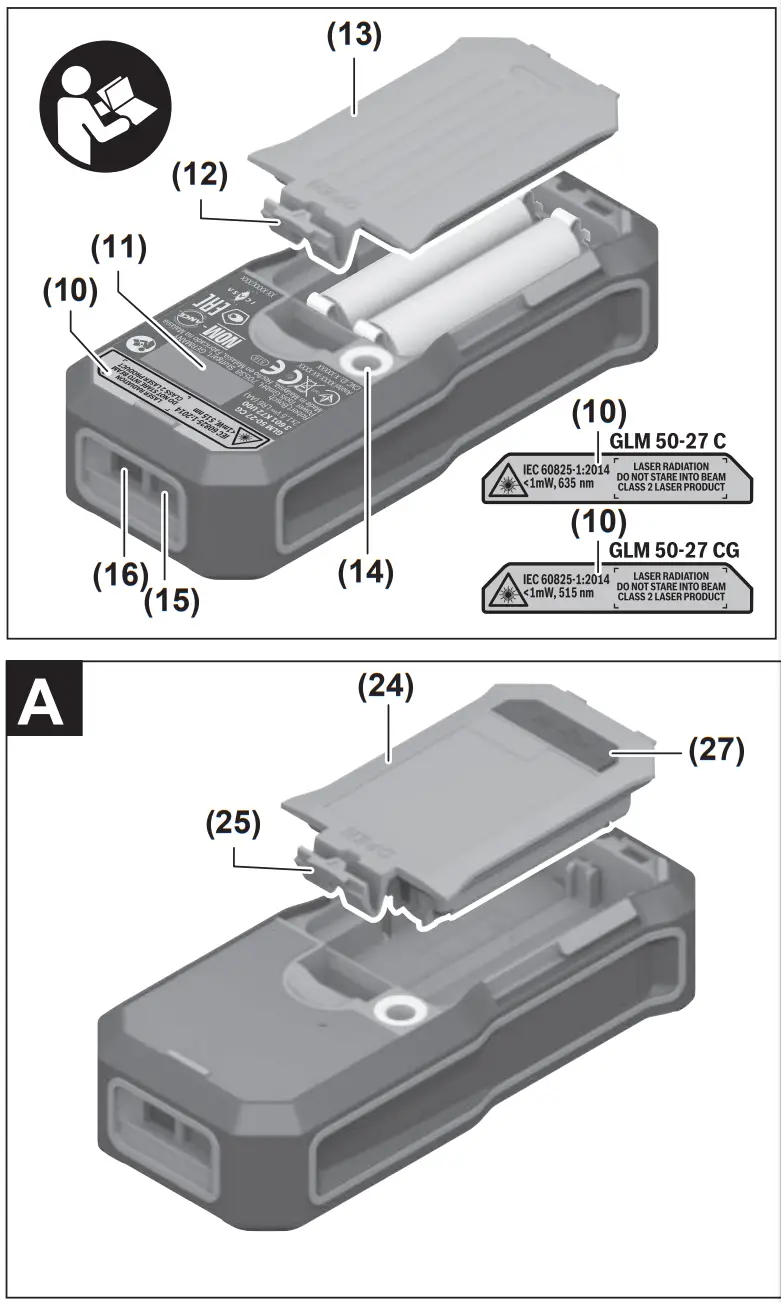 BOSCH 50 27 CG GLM Professional Laser Range Finder - fig 1