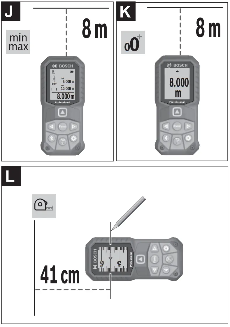 BOSCH 50 27 CG GLM Professional Laser Range Finder - fig 6