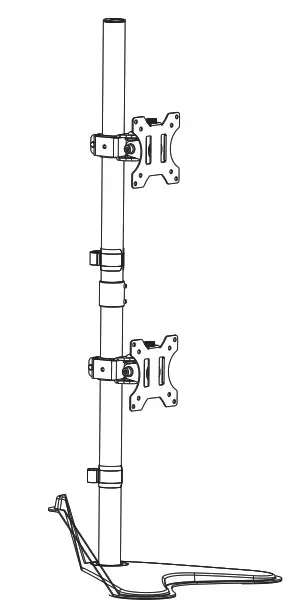 V7 support DS1FSDS Dual Stack Monitor Table Stand - Cover