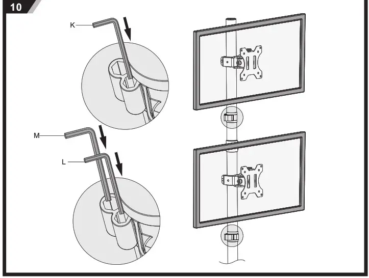 V7 support DS1FSDS Dual Stack Monitor Table Stand - Product Overview 12