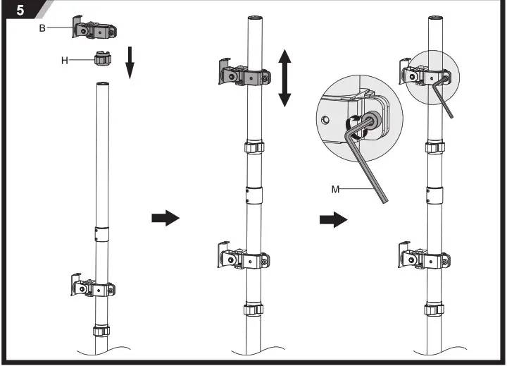 V7 support DS1FSDS Dual Stack Monitor Table Stand - Product Overview 6
