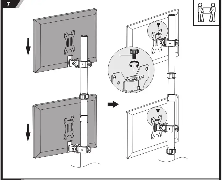 V7 support DS1FSDS Dual Stack Monitor Table Stand - Product Overview 9