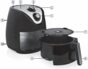 TRiSTAR Crispy Fryer - PARTS DESCRIPTION