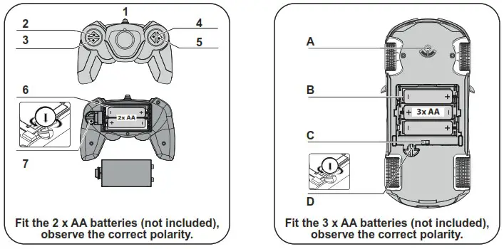 JAMARA 405194 Jeep Wrangler JL Kids Car - Components Transmitter