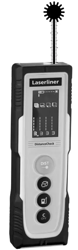 Laserliner 1519026 DistanceCheck Laser Range Finder Reading Range 1