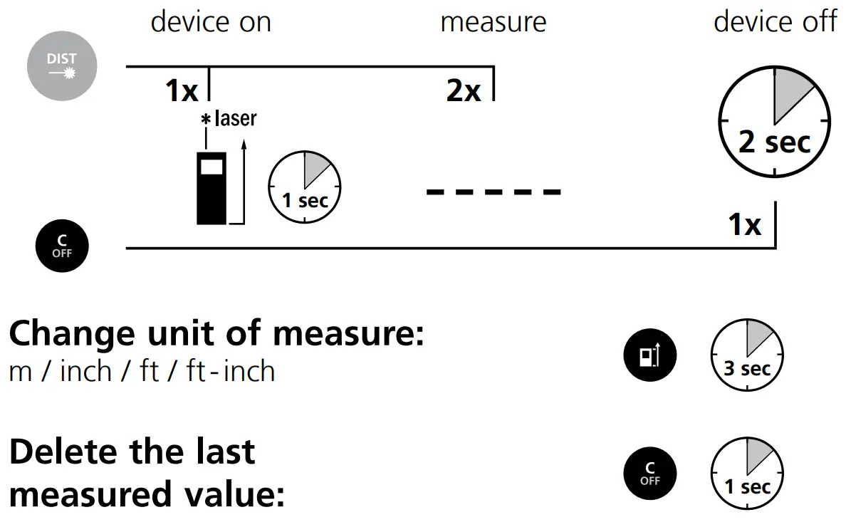 Laserliner 1519026 DistanceCheck Laser Range Finder Reading Range - fig 7