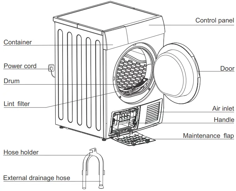 Midea Condenser Dryer 7kg -DRYER
