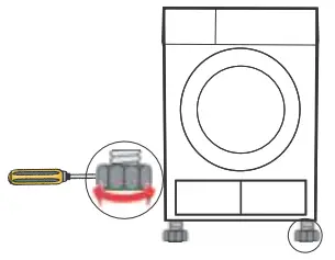 Midea Condenser Dryer 7kg -Level Adjusting