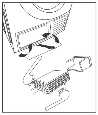 Midea Condenser Dryer 7kg - locks into position