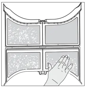 Midea Condenser Dryer 7kg - machine door