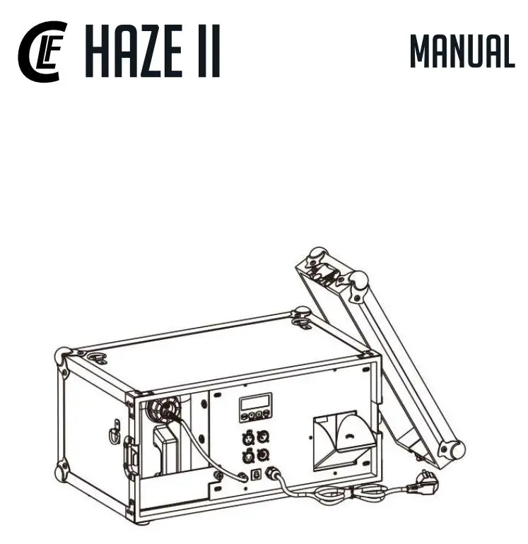 CLF LIGHTING Haze II Built-In Flightcase Touring Hazer User Manual